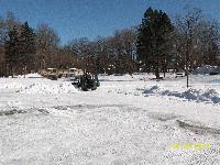 Cleaning off the pond at the Mud Hole 2011