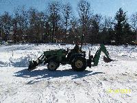 Cleaning off the pond at the Mud Hole